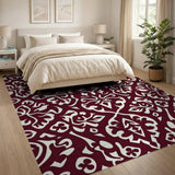 Traditional Persian Red Elegant Red Persian Floral Area Rug