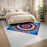 Vibrant Mandala Diamond Area Rug