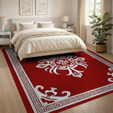 Crimson Medallion Persian Area Rug
