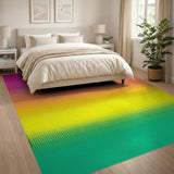 Rainbow Halftone Gradient Area Rug