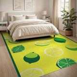 Sunny Lemon Lime Slice Area Rug
