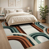 Stacked Arch Geometric Multi-Color Area Rug