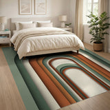 Layered Arch Geometric Area Rug