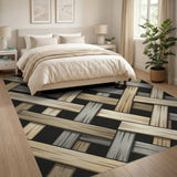 Interwoven Neutral Basket Weave Rug