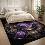 Mystic Purple Crystal Star Area Rug