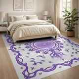 Purple Mandala Ornate Persian Area Rug