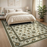 Ivory Floral Traditional Persian Rug