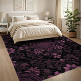 Purple Floral Vintage No. 12 Area Rug