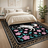 White Fox Cherry Blossom Area Rug