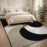 Abstract Overlapping Circles Geometric Rug