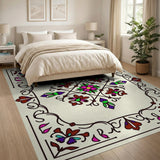 Ornate Multi-Color Floral Persian Area Rug