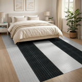 Vertical Stripe Black and White Bold Black White Vertical Stripe Area Rug