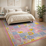 Playful ABC Alphabet Animals Kids Rug