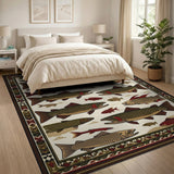 Tribal Brook Trout Area Rug