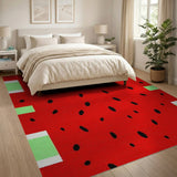 Multi-color and Patterns Fruit Pattern Watermelon Fruit Pattern Area Rug