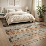 Southwestern Geometric Distressed Area Rug