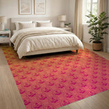 Vibrant Gradient Lantern Geometric Area Rug