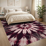 Spider Web Tie-Dye Area Rug