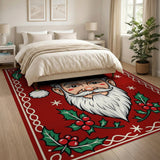 Jolly Santa Claus Cartoon Area Rug
