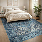 Indigo Blue Traditional Persian Area Rug