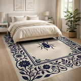 Floral Framed Beetle Area Rug