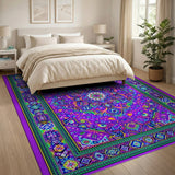 Vibrant Multi-Color Mandala Persian Rug