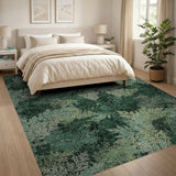 Lush Green Foliage Area Rug