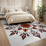 Intricate Red Mandala Persian Rug