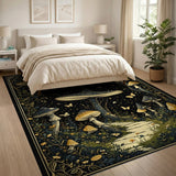 Enchanted Mushroom Grove Moonlit Rug