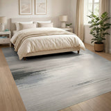Abstract Area Grey Sweeping Grey Abstract Area Rug
