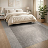 Gradient Grey Striped Modern Area Rug