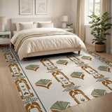Art Deco Fan Arch Geometric Area Rug
