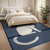 Moonlit Cat Night Sky Area Rug