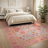 Pink Floral Vintage No. 12 Area Rug