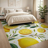 Lemon Slice Fruit Pattern Area Rug