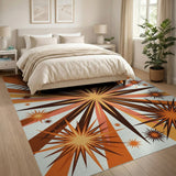 Radiant Starburst Geometric Area Rug