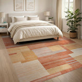 Orange Geometric Area Rug