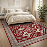 Heritage Tribal Red Red Heritage Tribal Geometric Area Rug