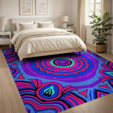 Multi-color and Patterns Vibrant Mandala Geometric Area Rug