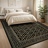 Gold Intricate Traditional Persian Area Rug