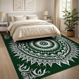Emerald Mandala Area Rug