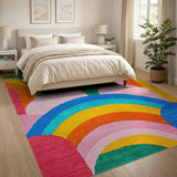Vibrant Rainbow Arches Area Rug