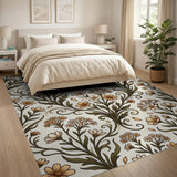 Whimsical Wildflower Floral Area Rug