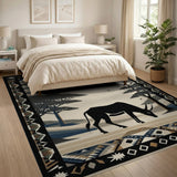 Southwestern Savanna Oryx Silhouette Rug