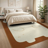 Cute Bear on Toast Kids Cartoon Rug