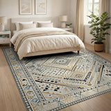 Heritage Tribal Cream Geometric Area Rug