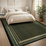 Classic Green Plaid Tartan Area Rug
