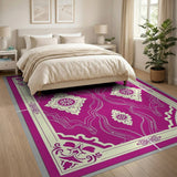 Purple Ornate Purple Persian Area Rug