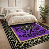 Purple Ornate Star Medallion Persian Rug