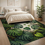 Lush Monstera Vines Area Rug